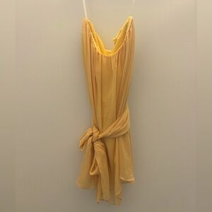 NWT Mini strapless yellow dress size M
